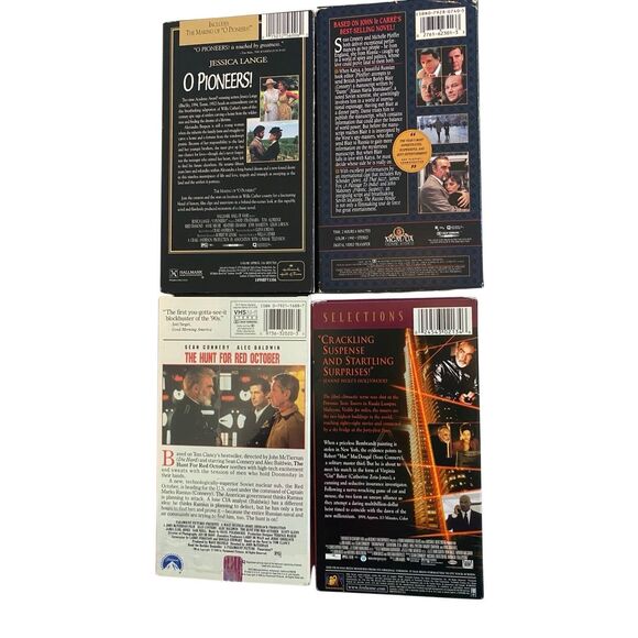 Lot of 4 Vhs Movies The Hunt for Red October Entrapment O Pioneers Russia House - Picture 2 of 5